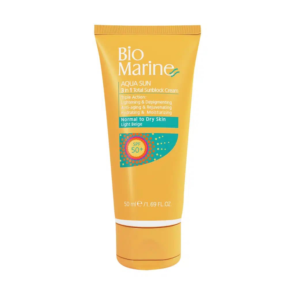 کرم ضد آفتاب روشن کننده و ضد چروک SPF50 پوست خشک بایومارین 50 میلی لیتر - تصویر 2