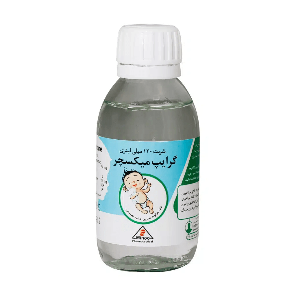 شربت گرایپ میکسچر مینو ۱۲۰ میلی لیتر - تصویر 2