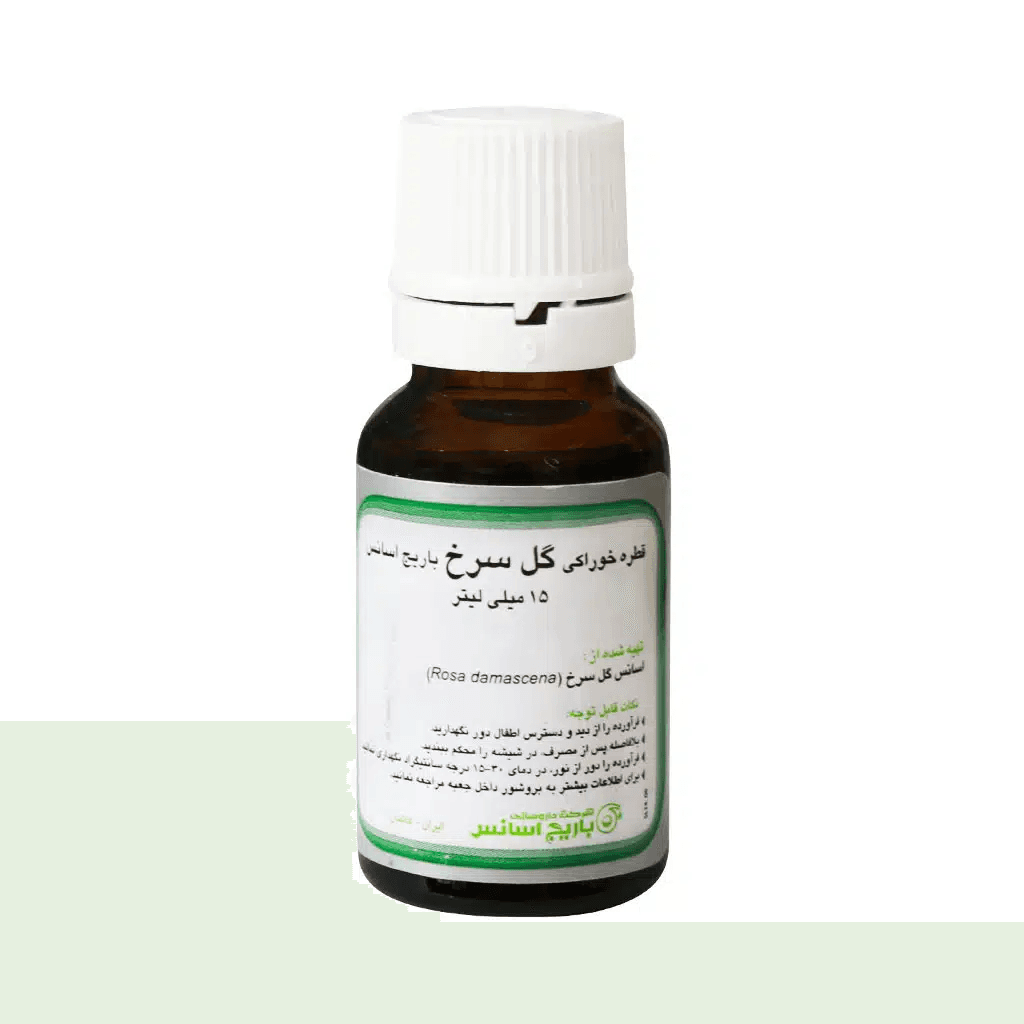 قطره خوراکی گل سرخ باریج اسانس ۱۵ میلی ‎لیتر