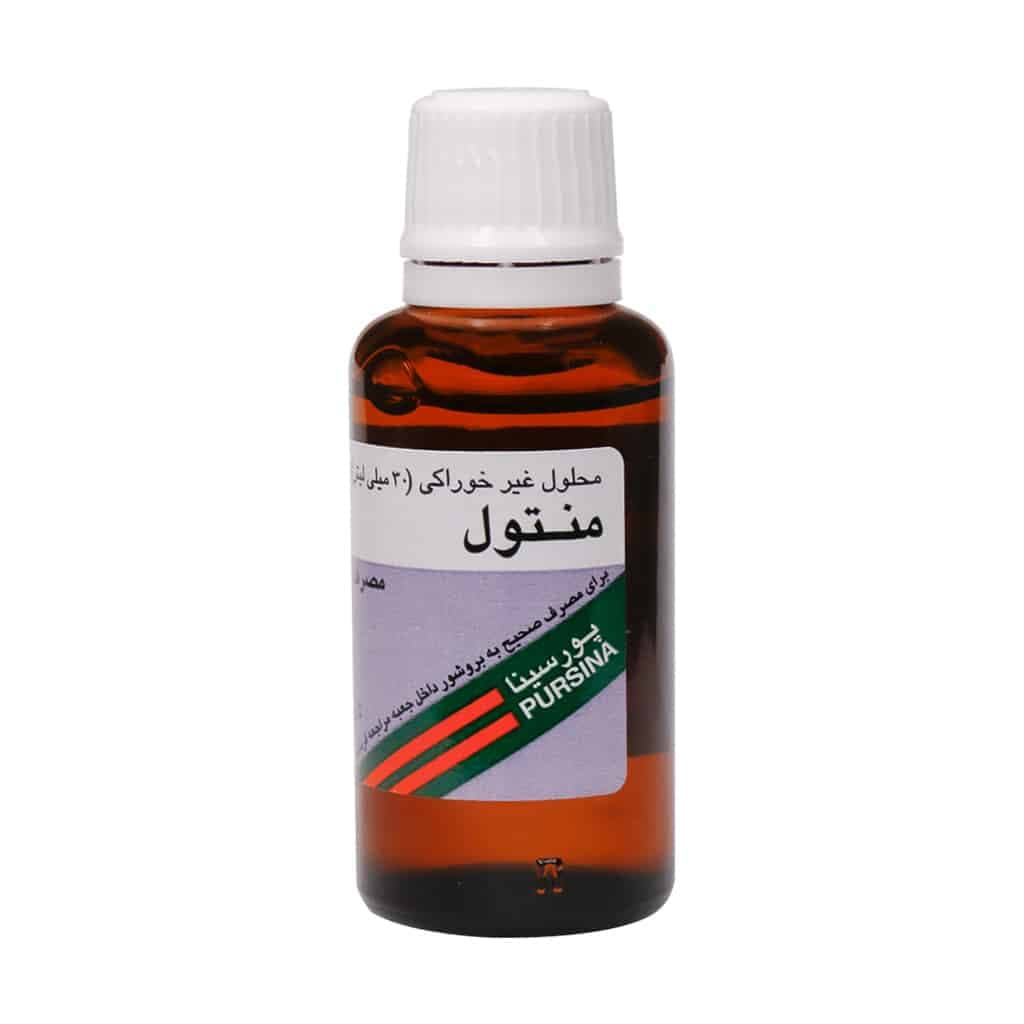 محلول غیر خوراکی منتول پورسینا ۳۰ میلی لیتر - تصویر 2